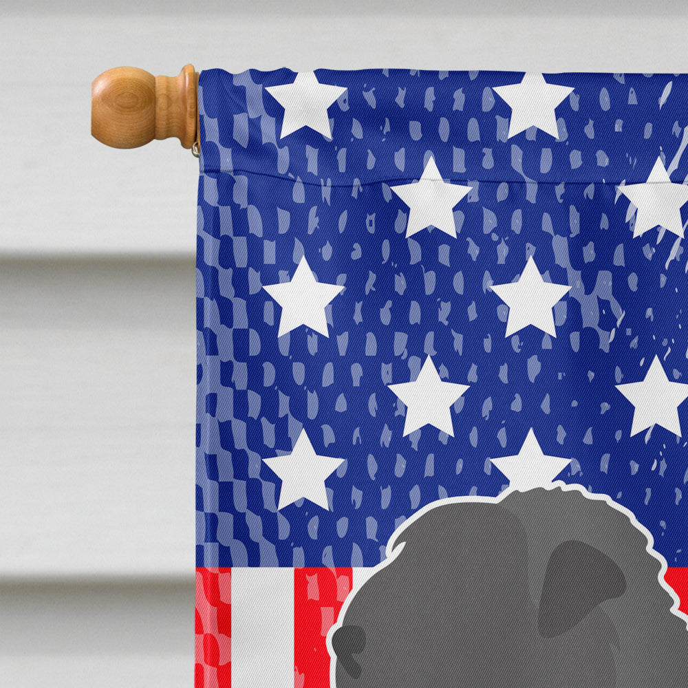 Black Russian Terrier American Flag Canvas House Size BB8374CHF  the-store.com.