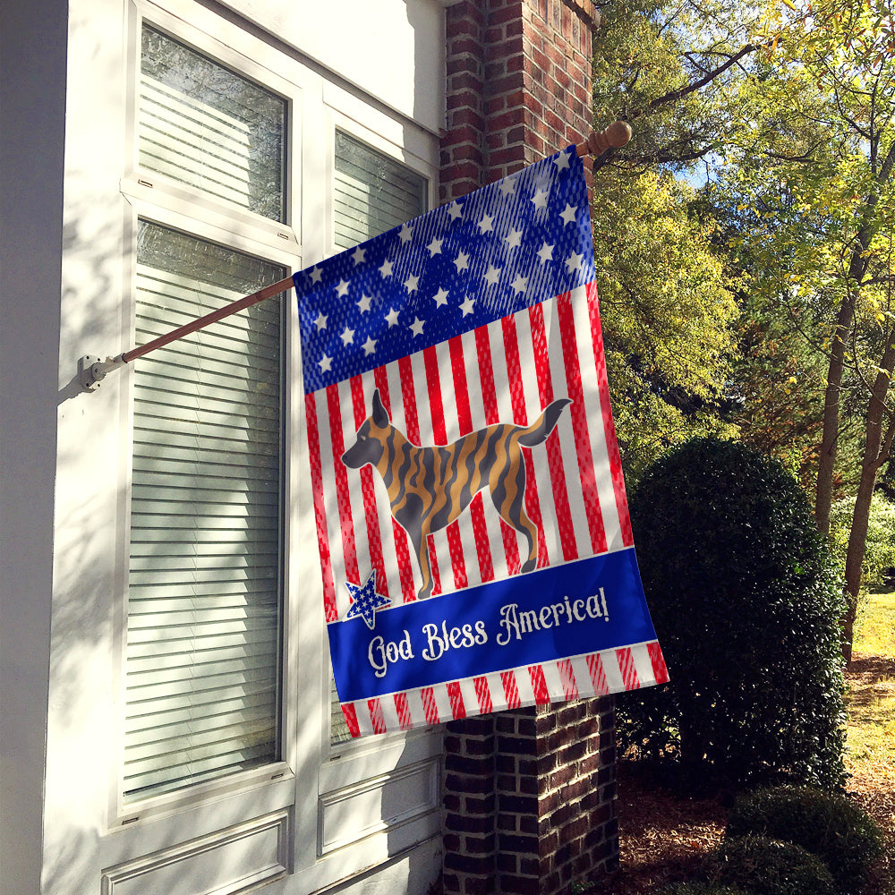 Dutch Shepherd American Flag Canvas House Size BB8381CHF  the-store.com.