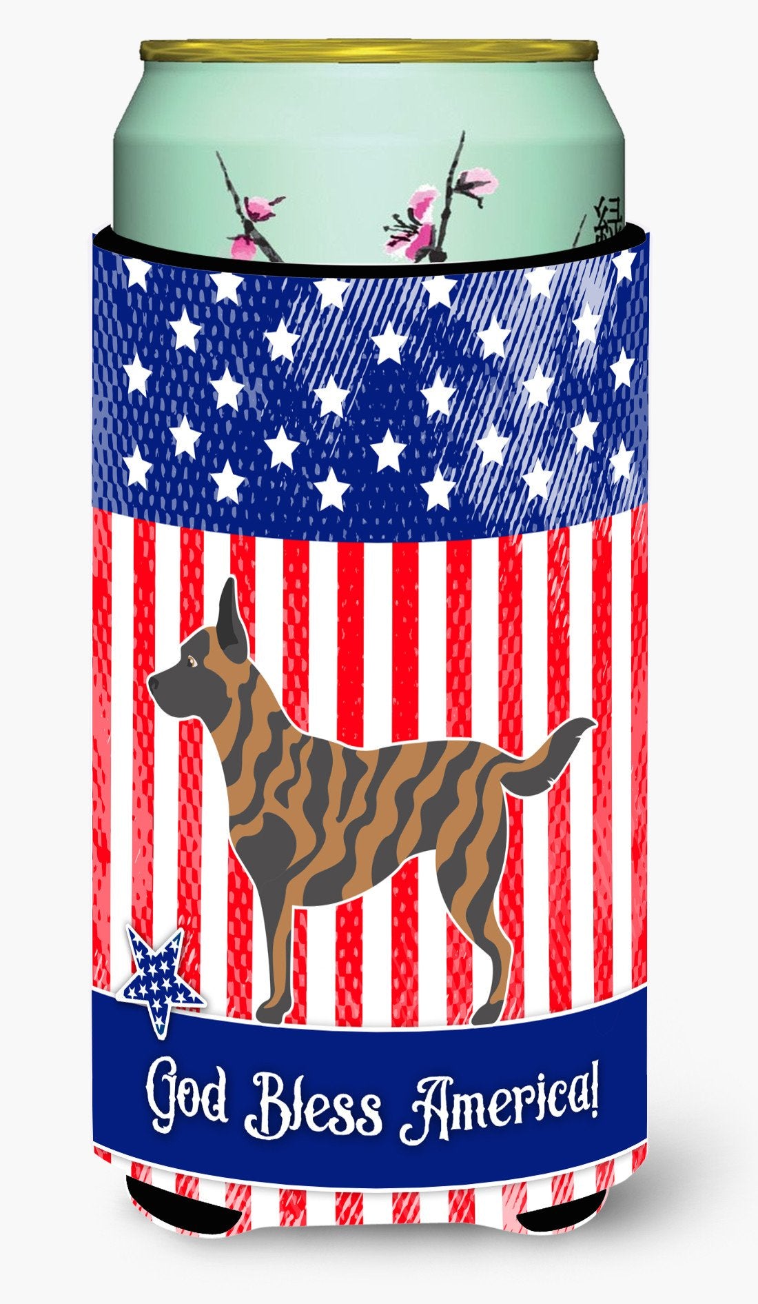 Dutch Shepherd American Tall Boy Beverage Insulator Hugger BB8381TBC by Caroline&#39;s Treasures