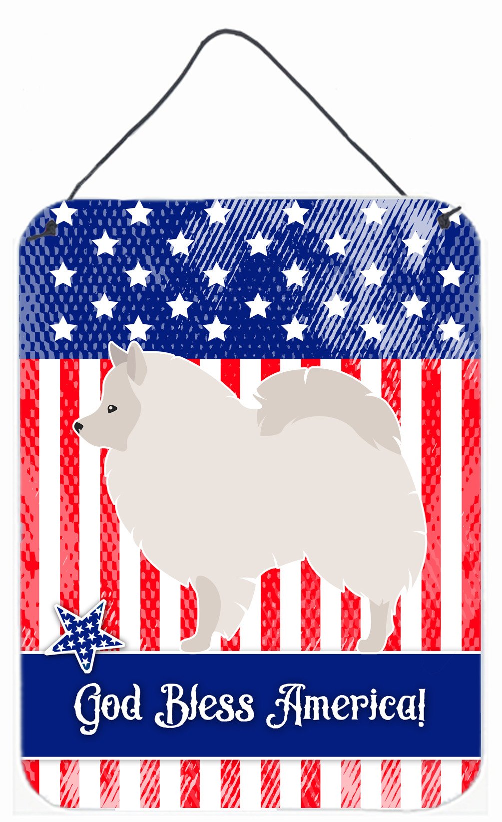 German Spitz American Wall or Door Hanging Prints BB8398DS1216 by Caroline&#39;s Treasures