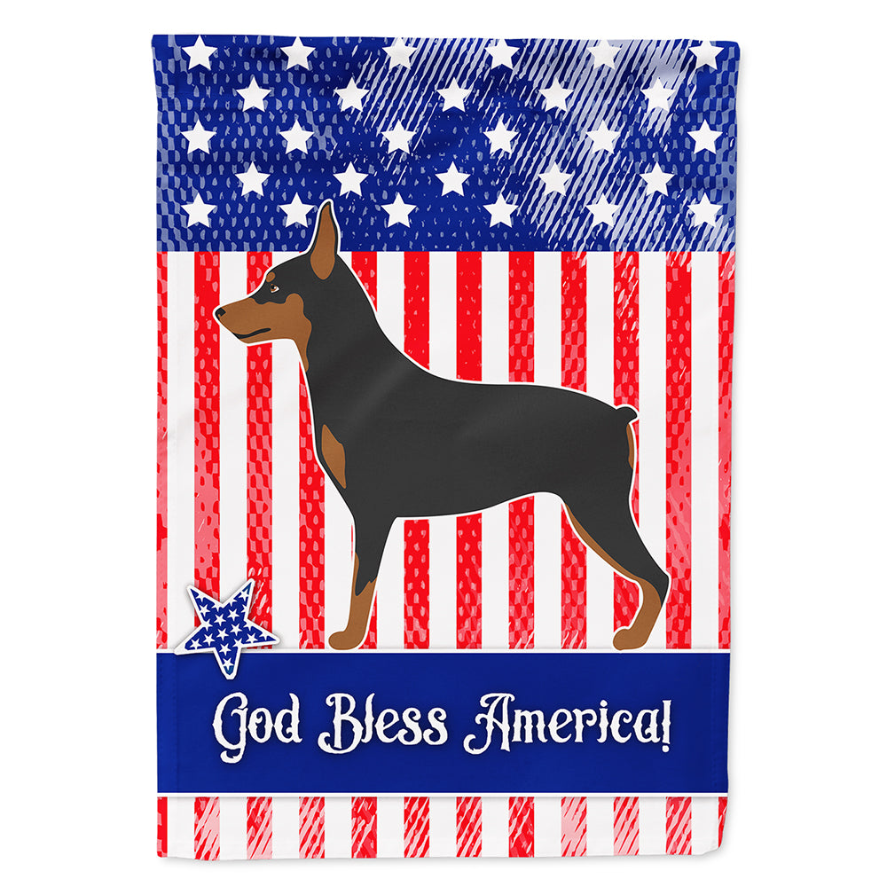 Miniature Pinscher American Flag Canvas House Size BB8404CHF  the-store.com.