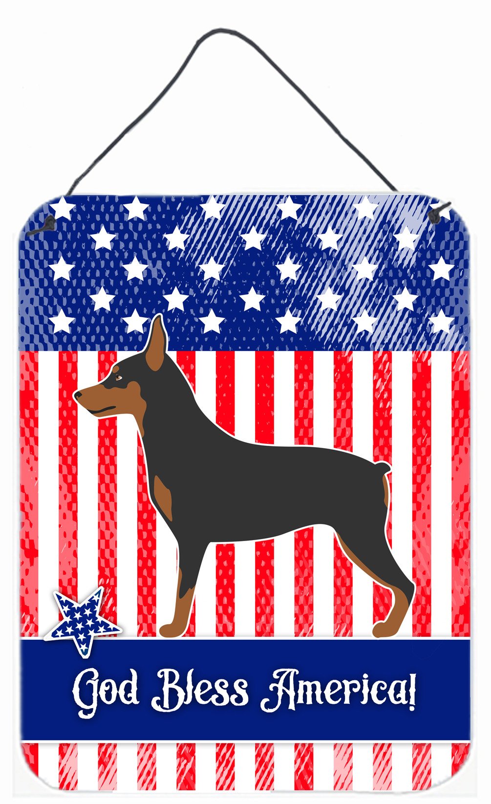 Miniature Pinscher American Wall or Door Hanging Prints BB8404DS1216 by Caroline's Treasures