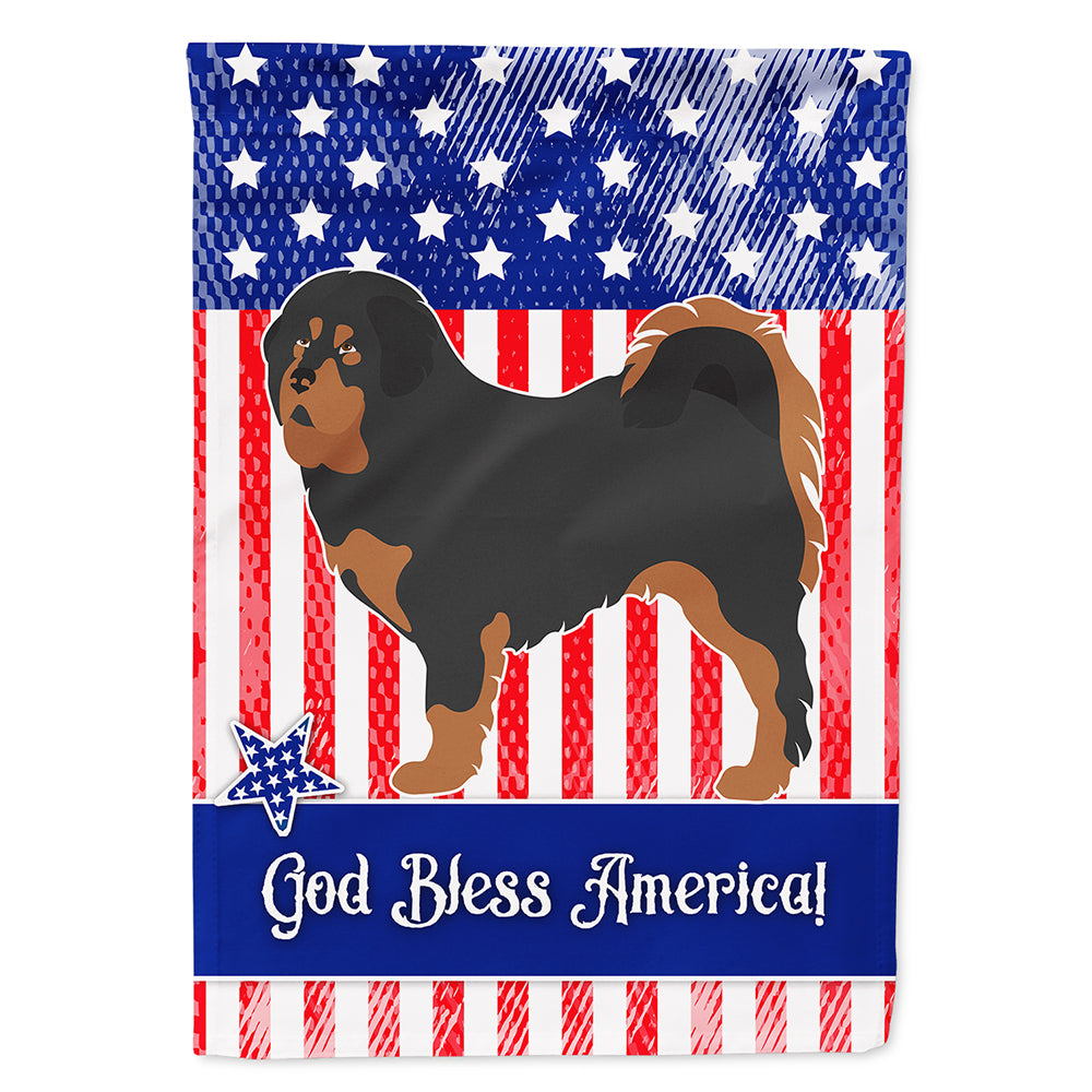 Tibetan Mastiff American Flag Canvas House Size BB8407CHF  the-store.com.