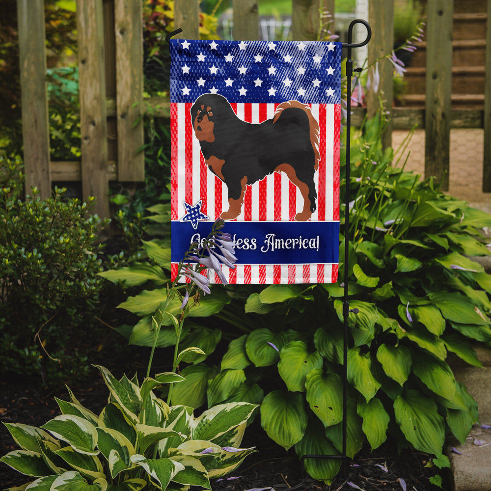 Tibetan Mastiff American Flag Garden Size BB8407GF  the-store.com.