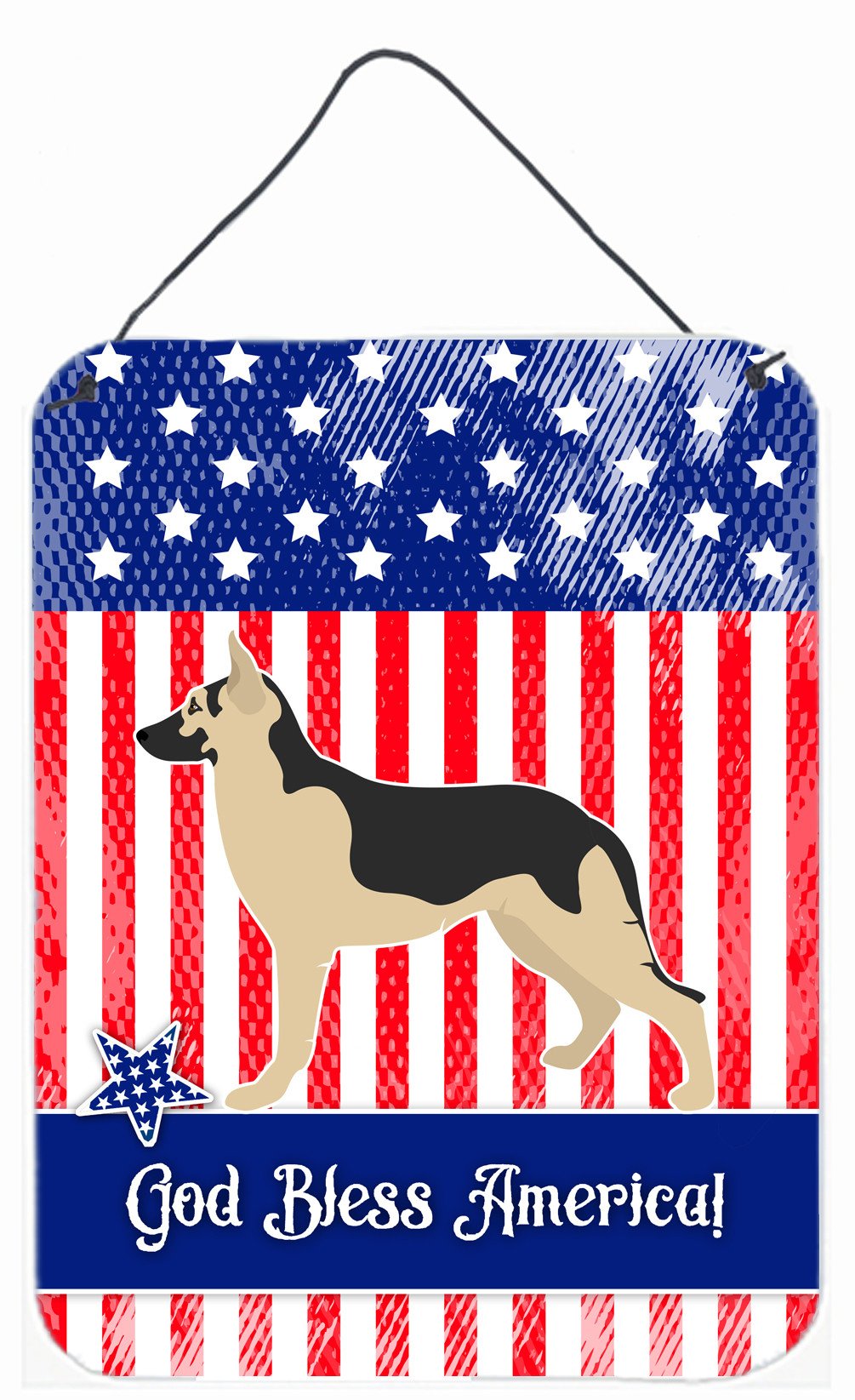 German Shepherd American Wall or Door Hanging Prints BB8411DS1216 by Caroline&#39;s Treasures