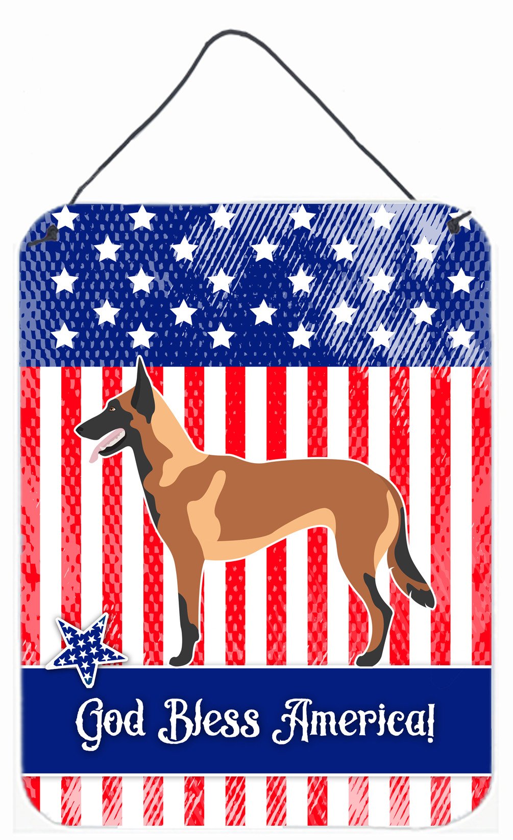 Malinois Belgian Shepherd  American Wall or Door Hanging Prints BB8413DS1216 by Caroline's Treasures