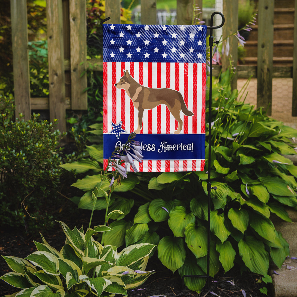 Czechoslovakian Wolfdog American Flag Garden Size BB8416GF  the-store.com.