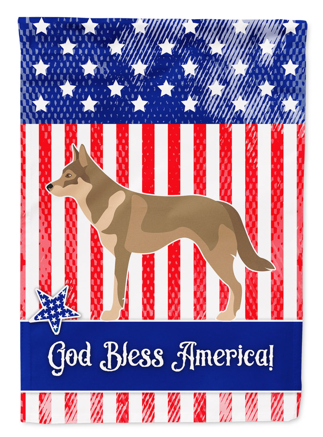 Czechoslovakian Wolfdog American Flag Garden Size BB8416GF  the-store.com.