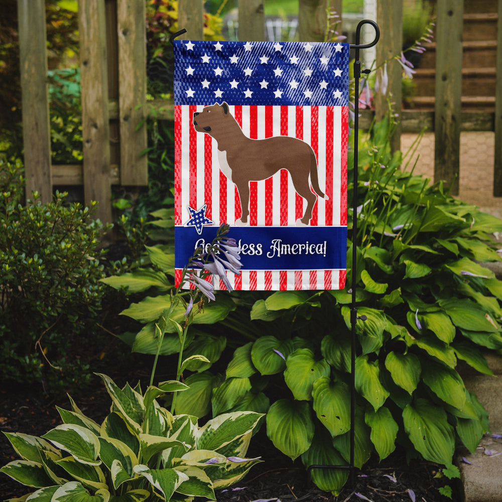 Perro de Presa Canario American Flag Garden Size BB8420GF  the-store.com.