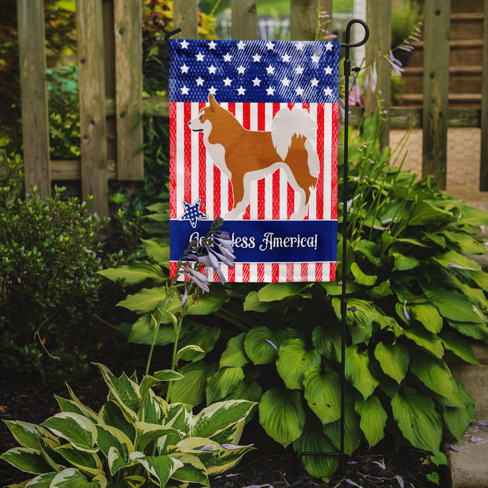 Icelandic Sheepdog American Flag Garden Size BB8421GF  the-store.com.