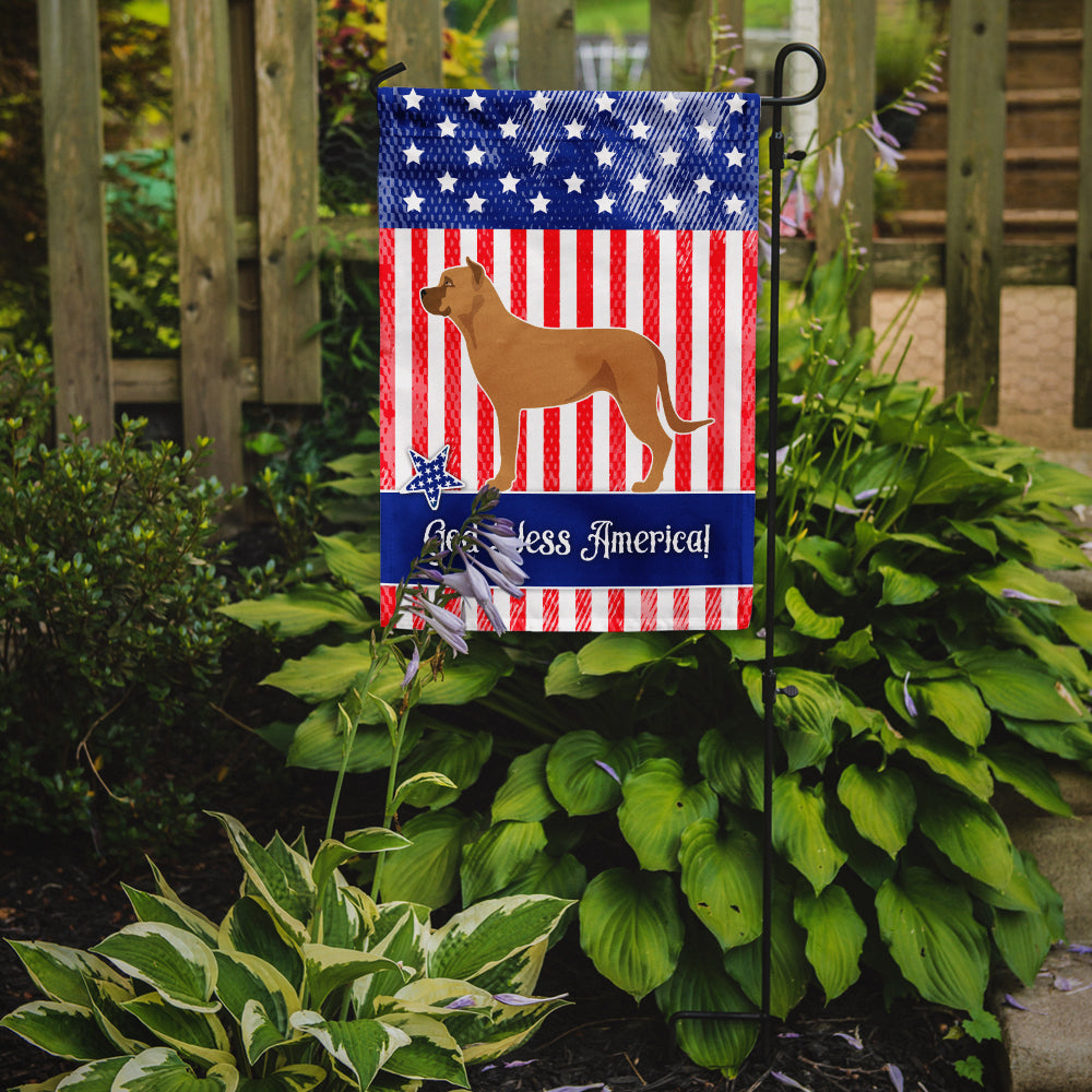 Alano Espanol Spanish Bulldog American Flag Garden Size BB8425GF  the-store.com.