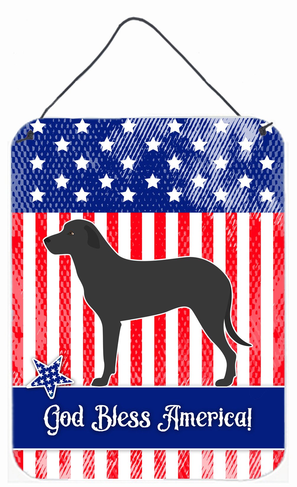 Majorca Shepherd Dog American Wall or Door Hanging Prints BB8427DS1216 by Caroline's Treasures