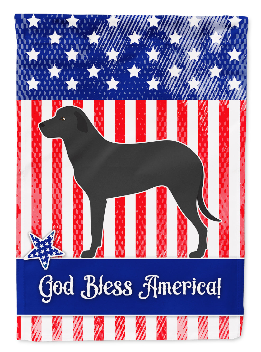 Majorca Shepherd Dog American Flag Garden Size BB8427GF  the-store.com.