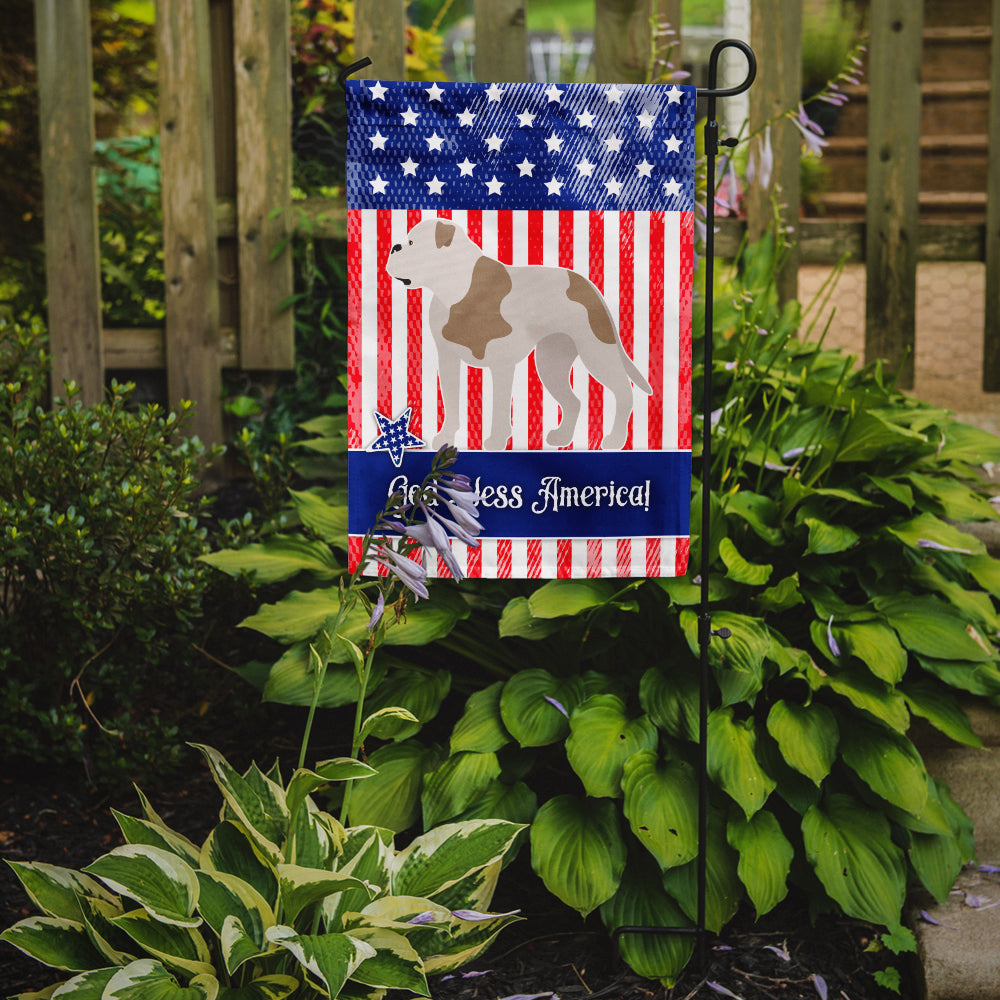 American Bulldog American Flag Garden Size BB8429GF  the-store.com.