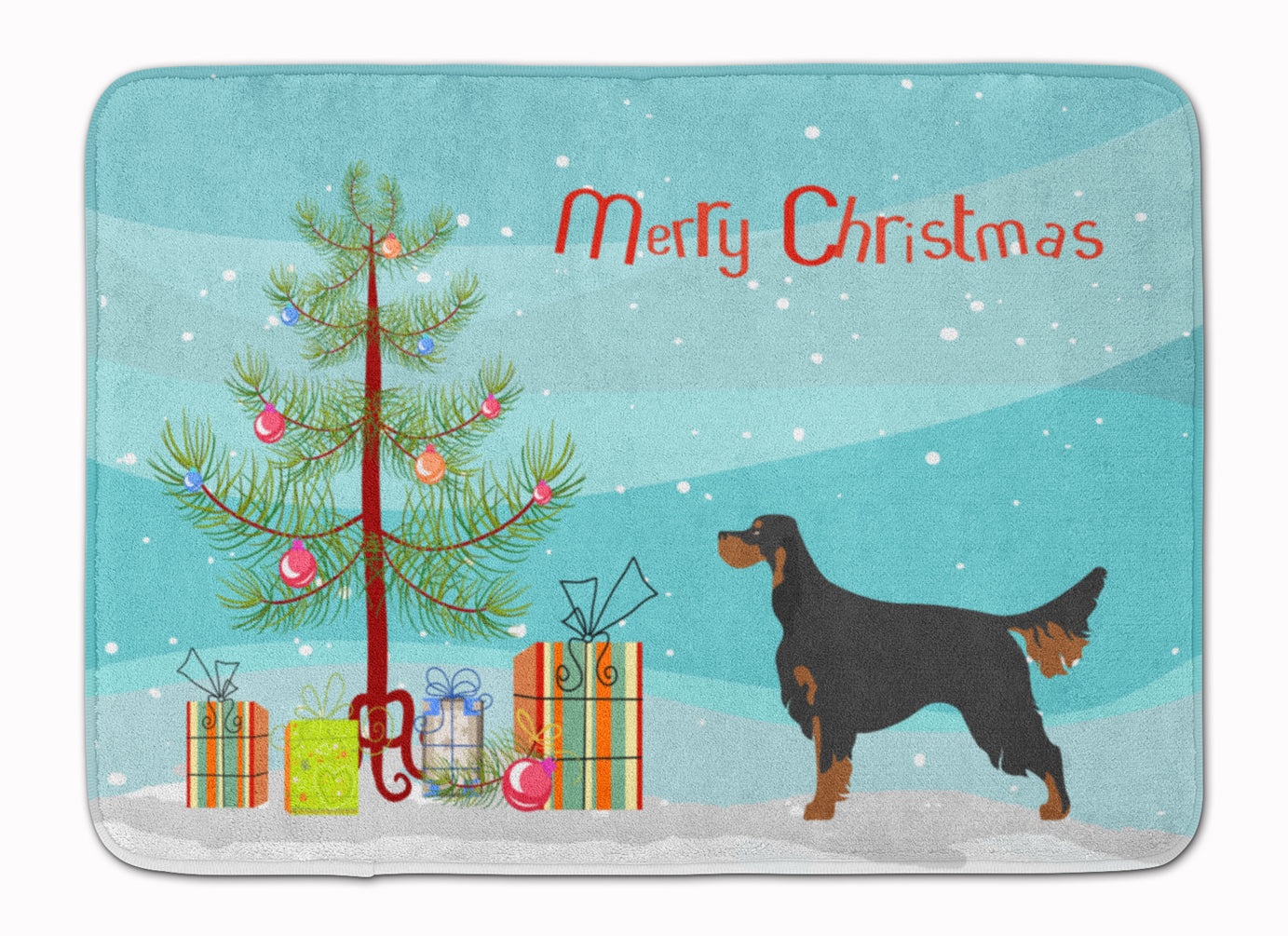 Gordon Setter Christmas Machine Washable Memory Foam Mat BB8436RUG - the-store.com