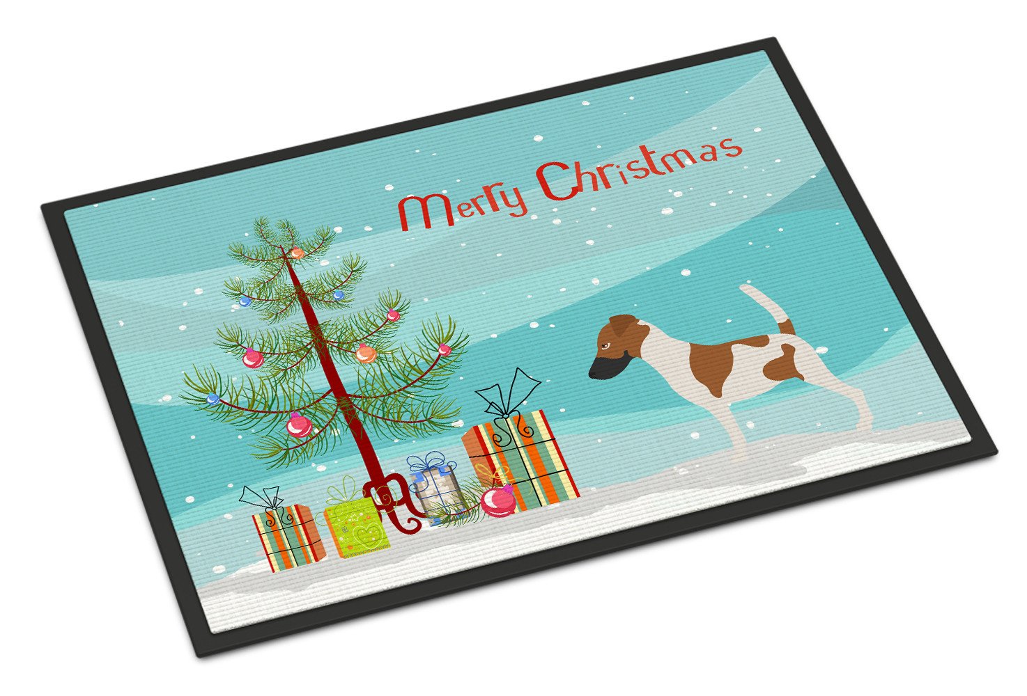 Smooth Fox Terrier Christmas Indoor or Outdoor Mat 24x36 BB8441JMAT by Caroline's Treasures