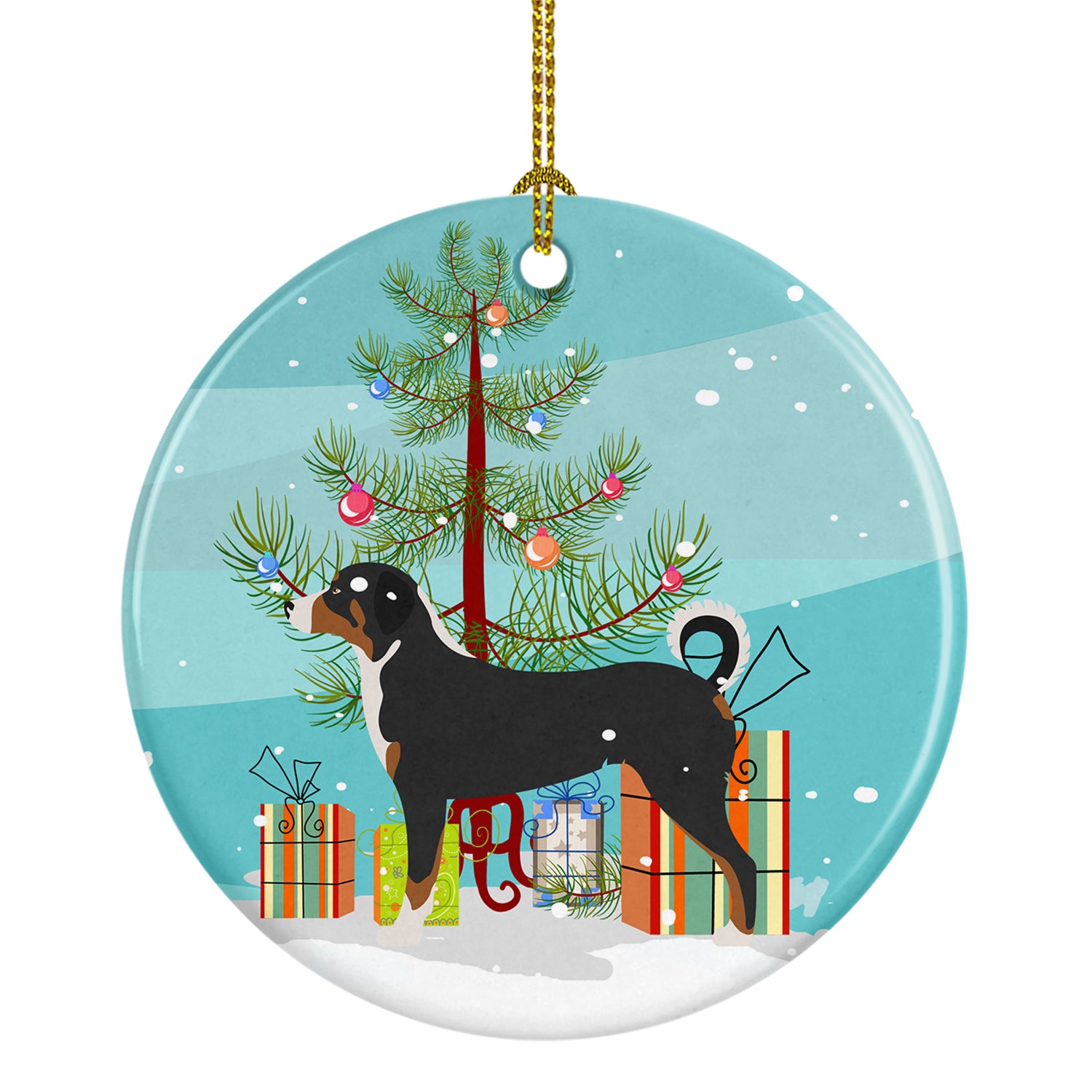 Appenzeller Sennenhund Christmas Ceramic Ornament BB8450CO1 - the-store.com