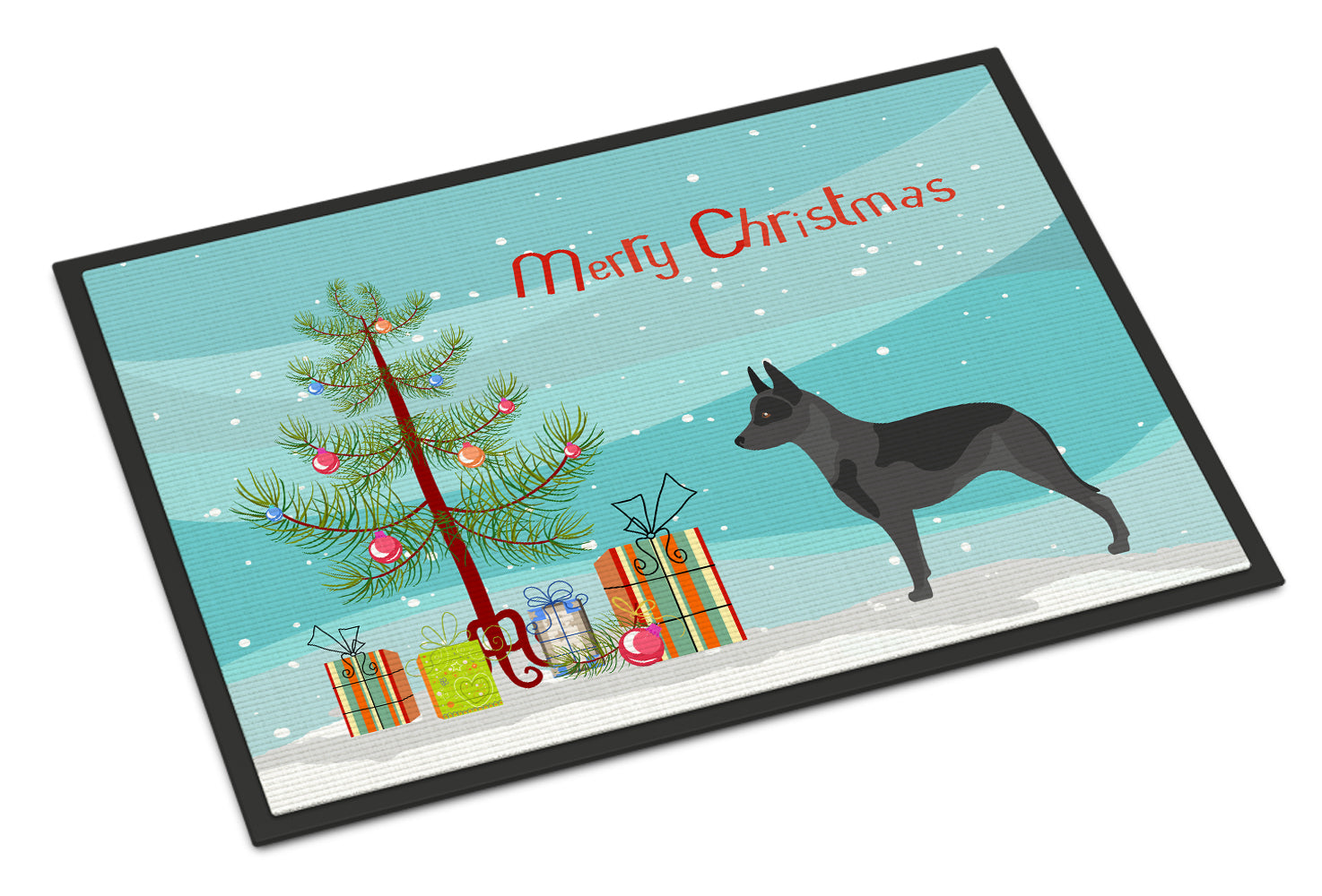 Australian Cattle Dog Christmas Indoor or Outdoor Mat 18x27 BB8451MAT - the-store.com