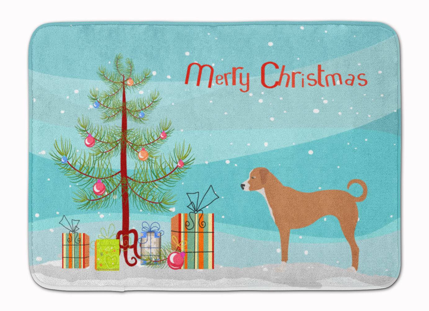 Australian Pinscher Christmas Machine Washable Memory Foam Mat BB8452RUG - the-store.com