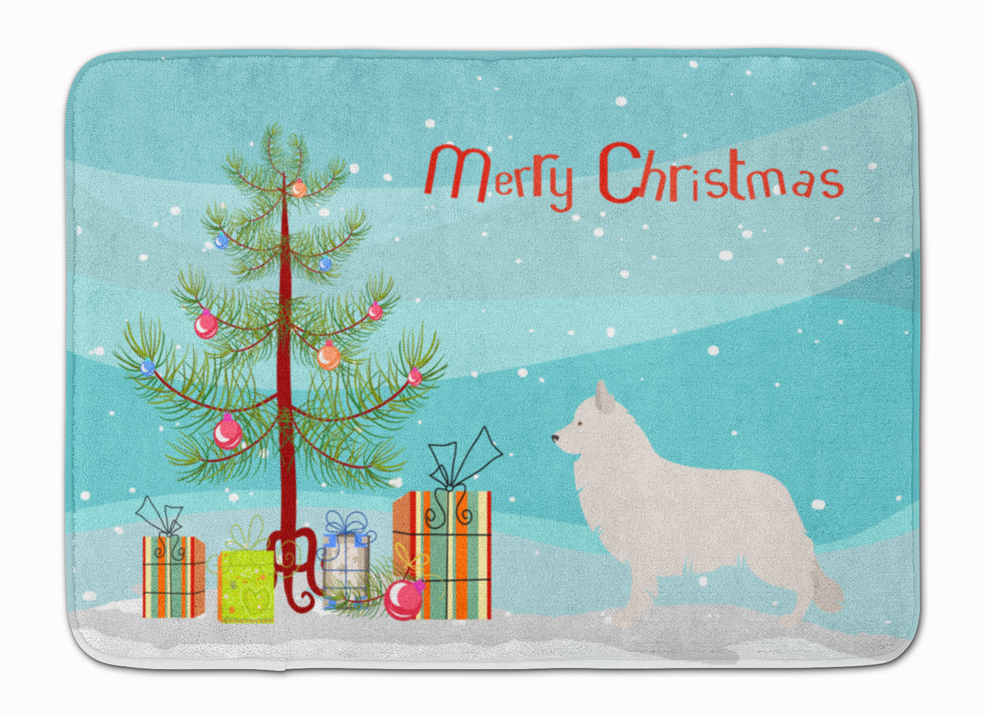 Berger Blanc Suisse Christmas Machine Washable Memory Foam Mat BB8454RUG - the-store.com