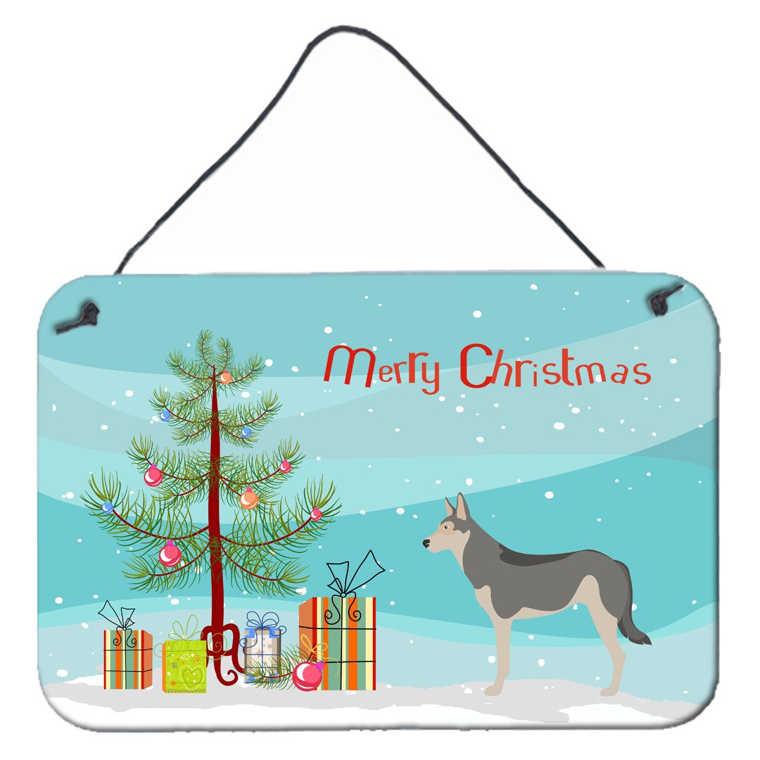 Saarloos Wolfdog Christmas Wall or Door Hanging Prints BB8458DS812 by Caroline&#39;s Treasures