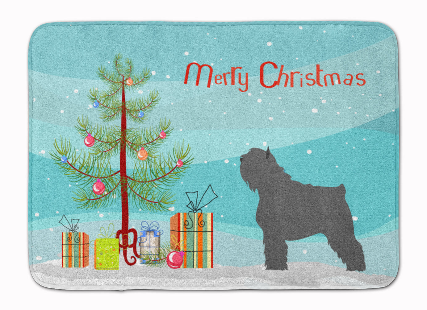 Bouvier des Flandres Christmas Machine Washable Memory Foam Mat BB8464RUG - the-store.com