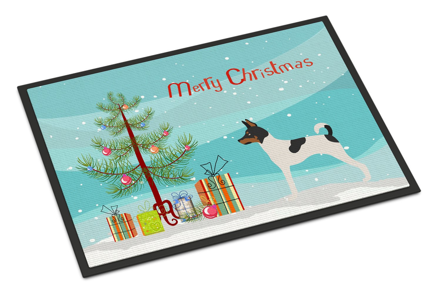 American Toy Fox Terrier Christmas Indoor or Outdoor Mat 24x36 BB8468JMAT by Caroline's Treasures