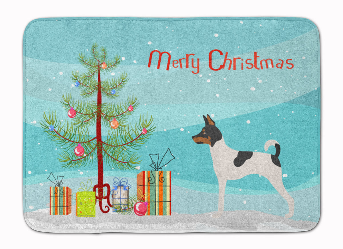 American Toy Fox Terrier Christmas Machine Washable Memory Foam Mat BB8468RUG - the-store.com