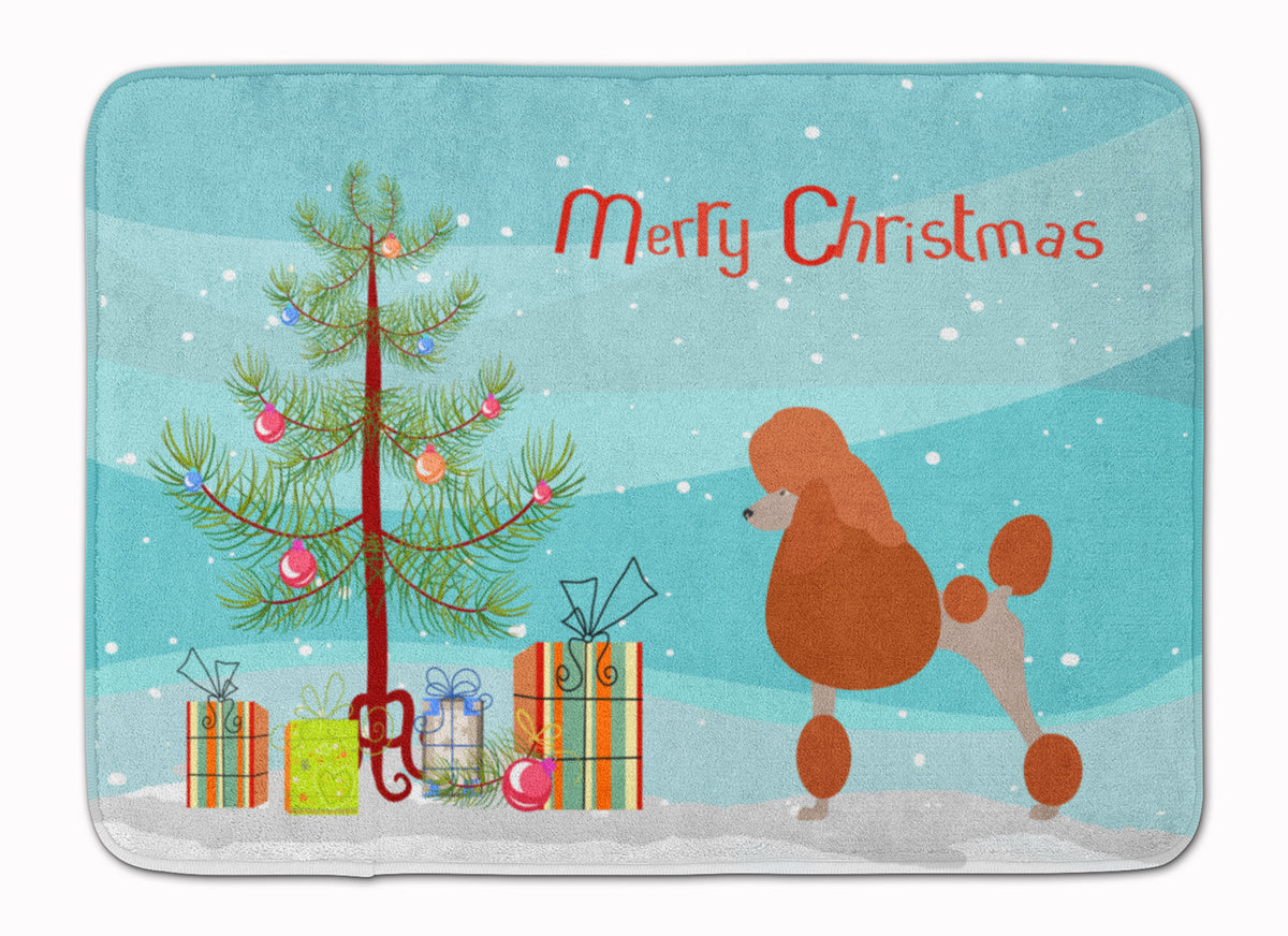 Royal Poodle Christmas Machine Washable Memory Foam Mat BB8473RUG - the-store.com