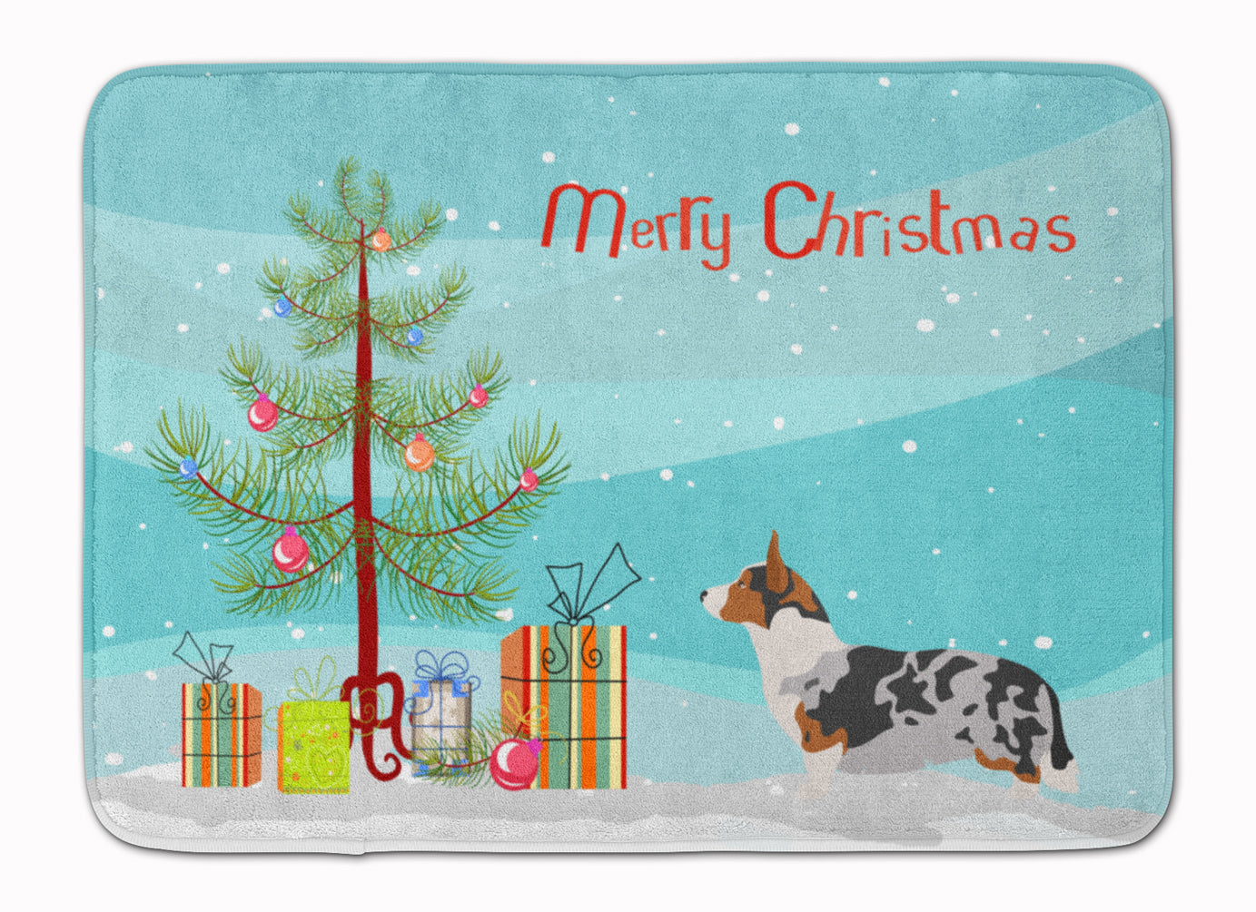 Welsh Corgi Cardigan Christmas Machine Washable Memory Foam Mat BB8475RUG - the-store.com