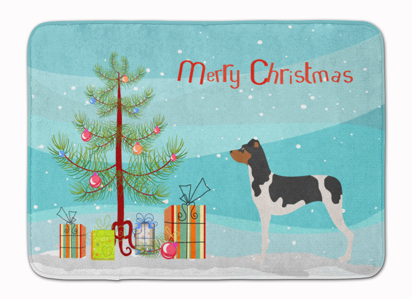 Brazilian Terrier Christmas Machine Washable Memory Foam Mat BB8477RUG - the-store.com