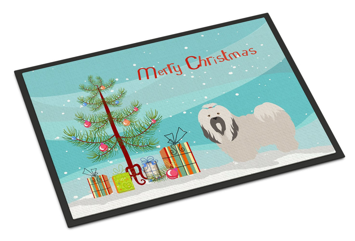 Lhasa Apso Christmas Indoor or Outdoor Mat 24x36 BB8481JMAT by Caroline&#39;s Treasures