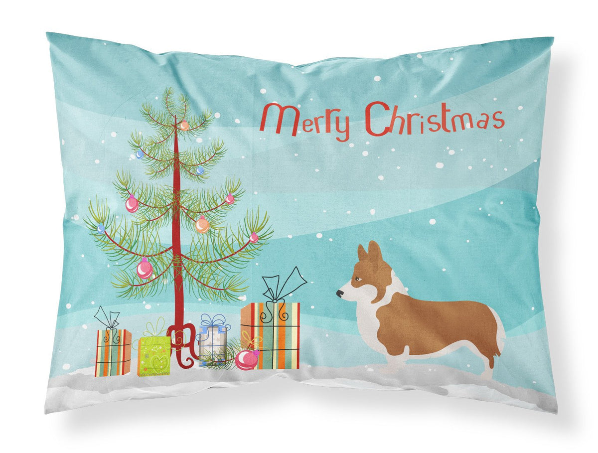 Pembroke Welsh Corgi Christmas Fabric Standard Pillowcase BB8482PILLOWCASE by Caroline&#39;s Treasures