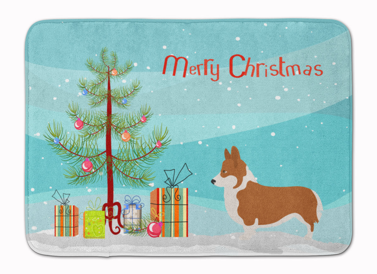 Pembroke Welsh Corgi Christmas Machine Washable Memory Foam Mat BB8482RUG - the-store.com