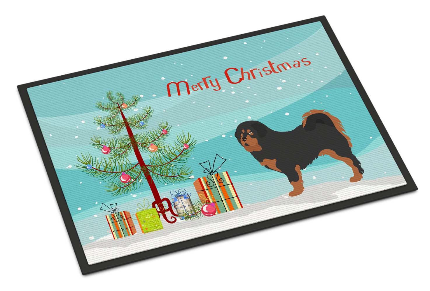 Tibetan Mastiff Christmas Indoor or Outdoor Mat 24x36 BB8488JMAT by Caroline's Treasures