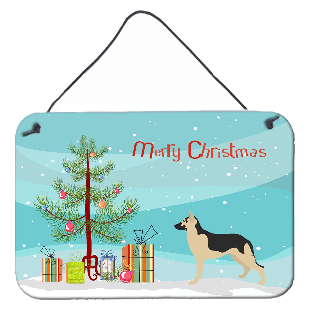 German Shepherd Christmas Wall or Door Hanging Prints BB8492DS812 by Caroline&#39;s Treasures