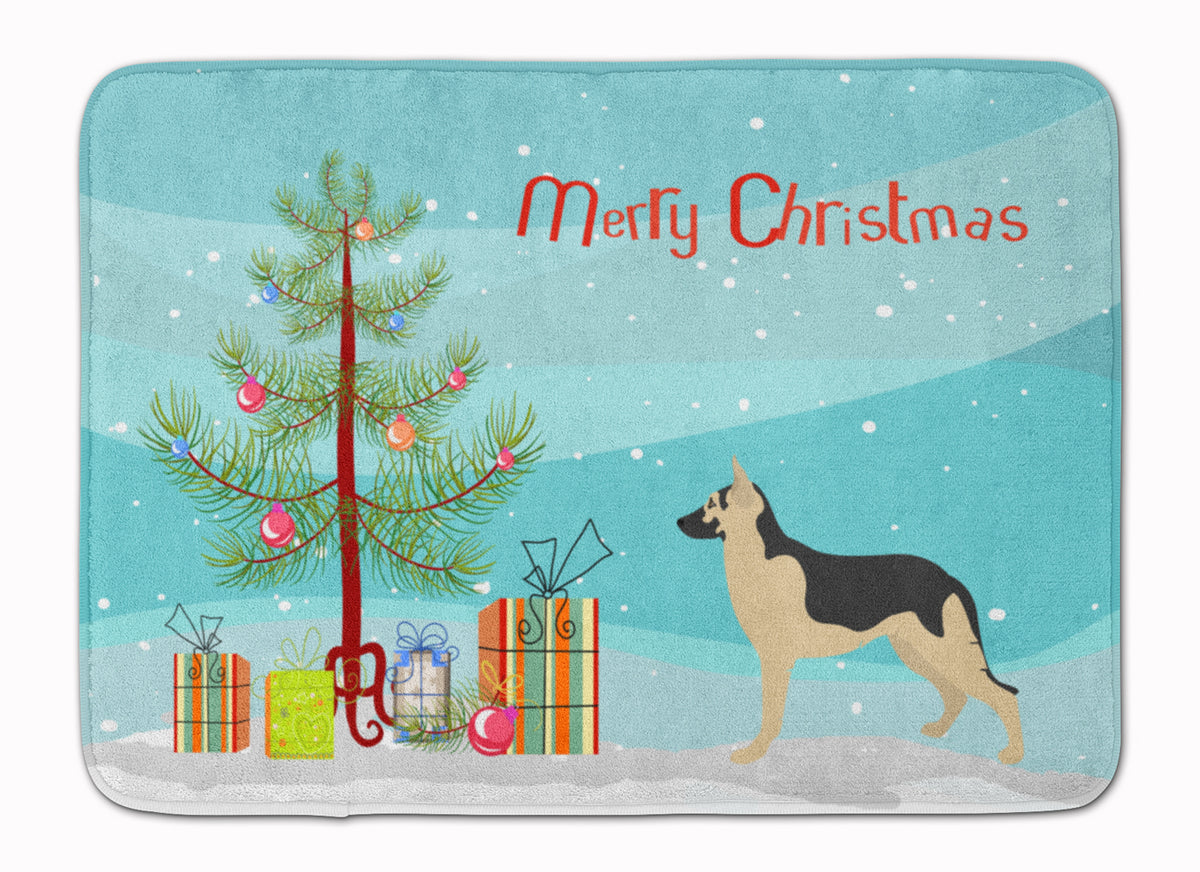 German Shepherd Christmas Machine Washable Memory Foam Mat BB8492RUG - the-store.com