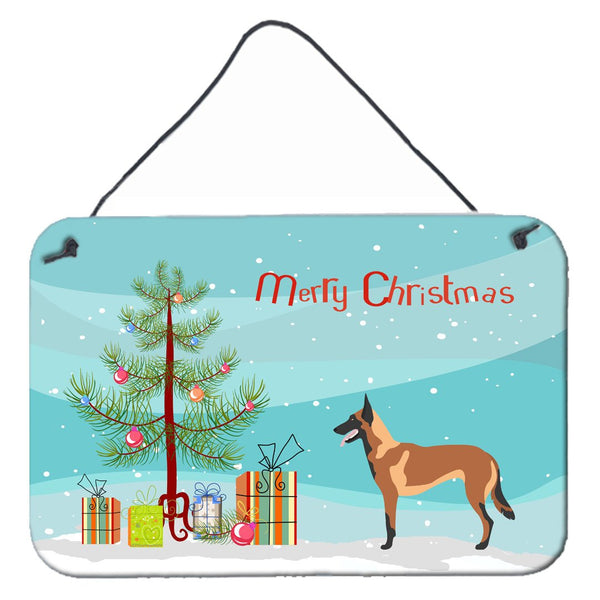 Malinois Belgian Shepherd  Christmas Wall or Door Hanging Prints BB8494DS812 by Caroline's Treasures