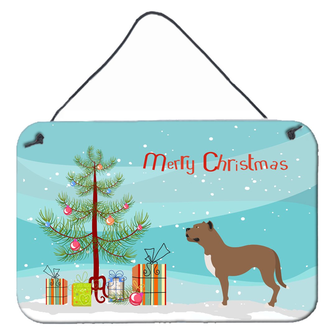 Perro de Presa Canario Christmas Wall or Door Hanging Prints BB8501DS812 by Caroline's Treasures