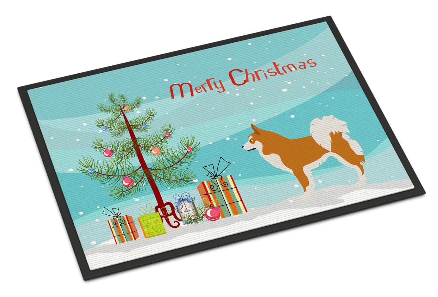 Icelandic Sheepdog Christmas Indoor or Outdoor Mat 24x36 BB8502JMAT by Caroline's Treasures