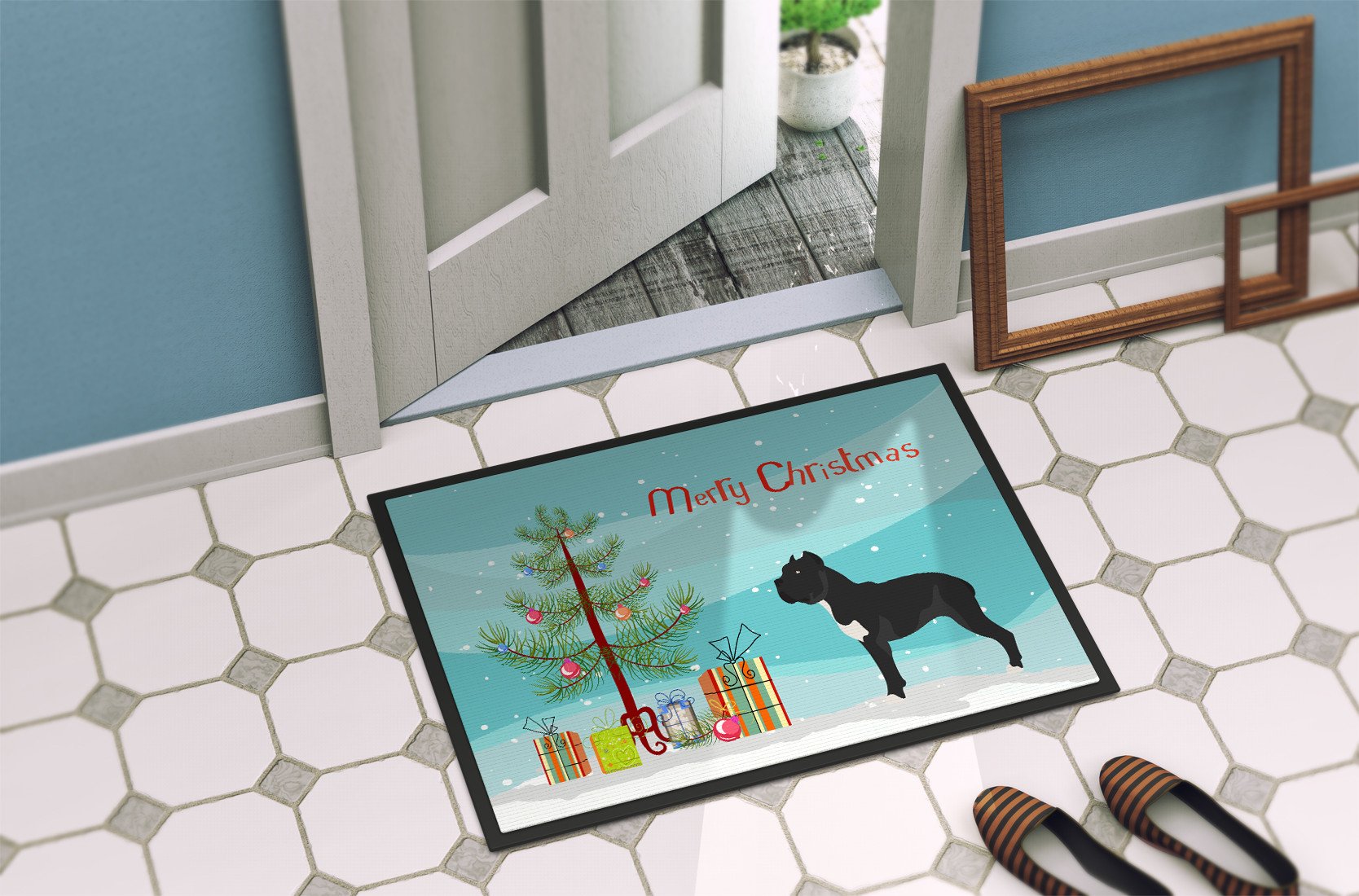 Cane Corso Christmas Indoor or Outdoor Mat 24x36 BB8507JMAT by Caroline's Treasures