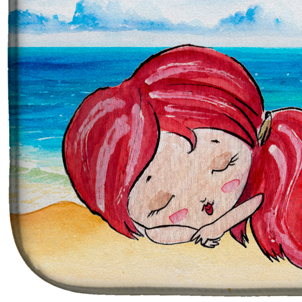 Mermaid on the Beach Dish Drying Mat BB8513DDM  the-store.com.