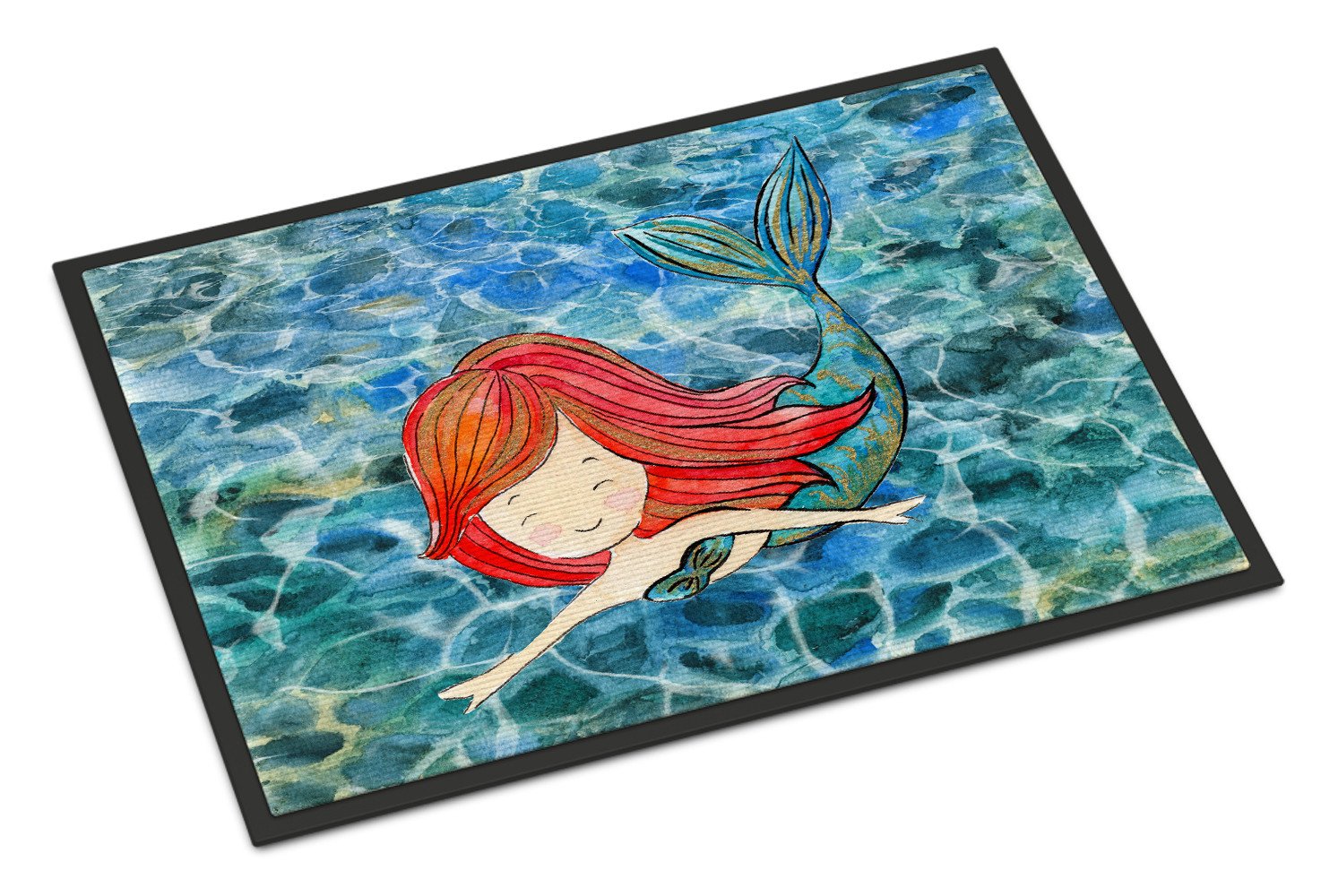 Mermaid Swimming Indoor or Outdoor Mat 24x36 BB8518JMAT by Caroline's Treasures