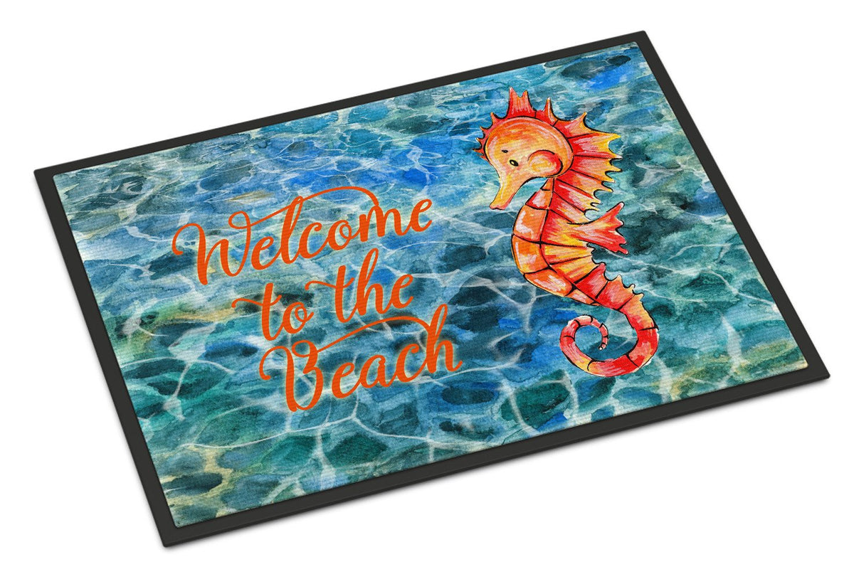 Seahorse Welcome Indoor or Outdoor Mat 24x36 BB8519JMAT by Caroline&#39;s Treasures