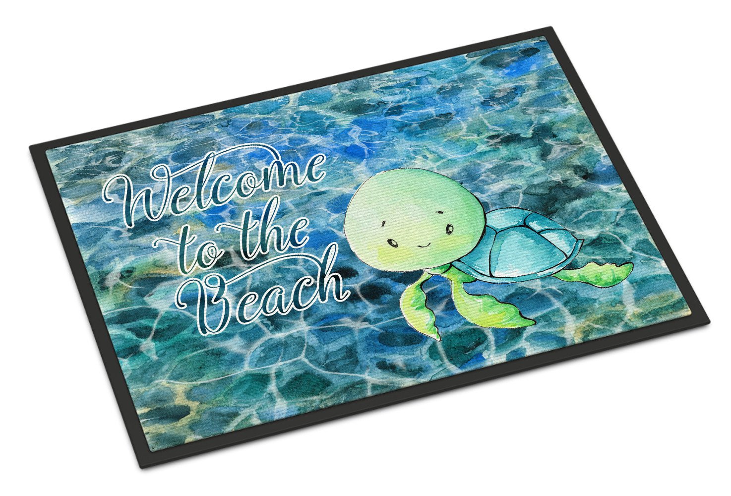 Sea Turtle Welcome Indoor or Outdoor Mat 24x36 BB8520JMAT by Caroline's Treasures