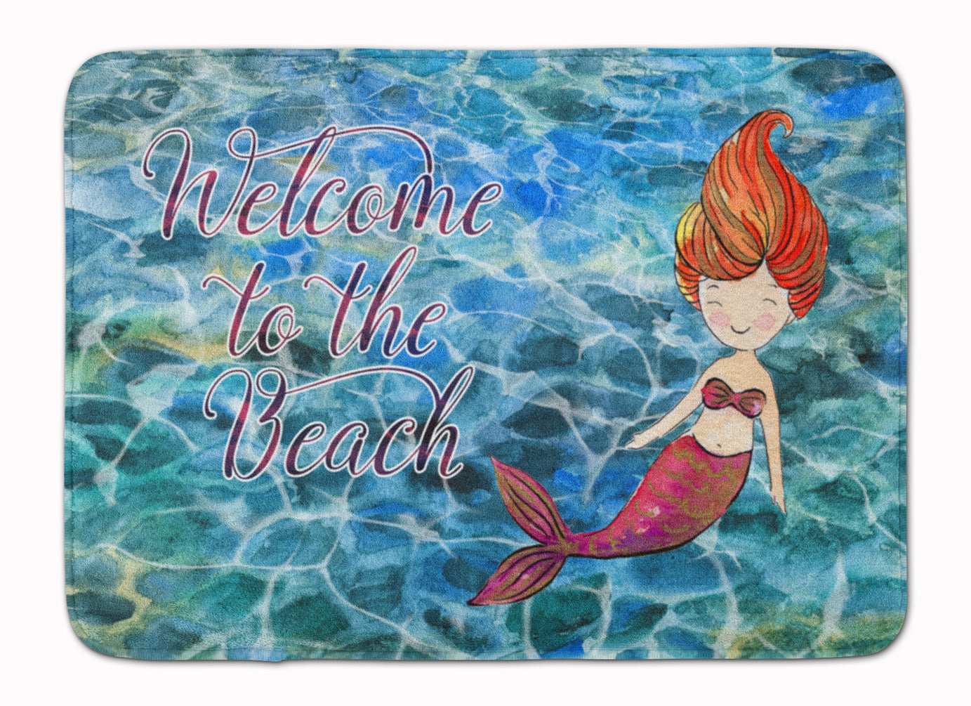 Mermaid Water Welcome Machine Washable Memory Foam Mat BB8521RUG - the-store.com