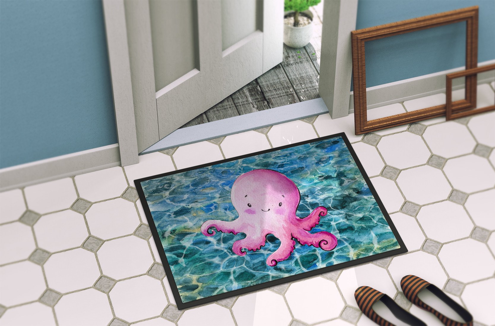 Octopus Indoor or Outdoor Mat 24x36 BB8522JMAT by Caroline's Treasures