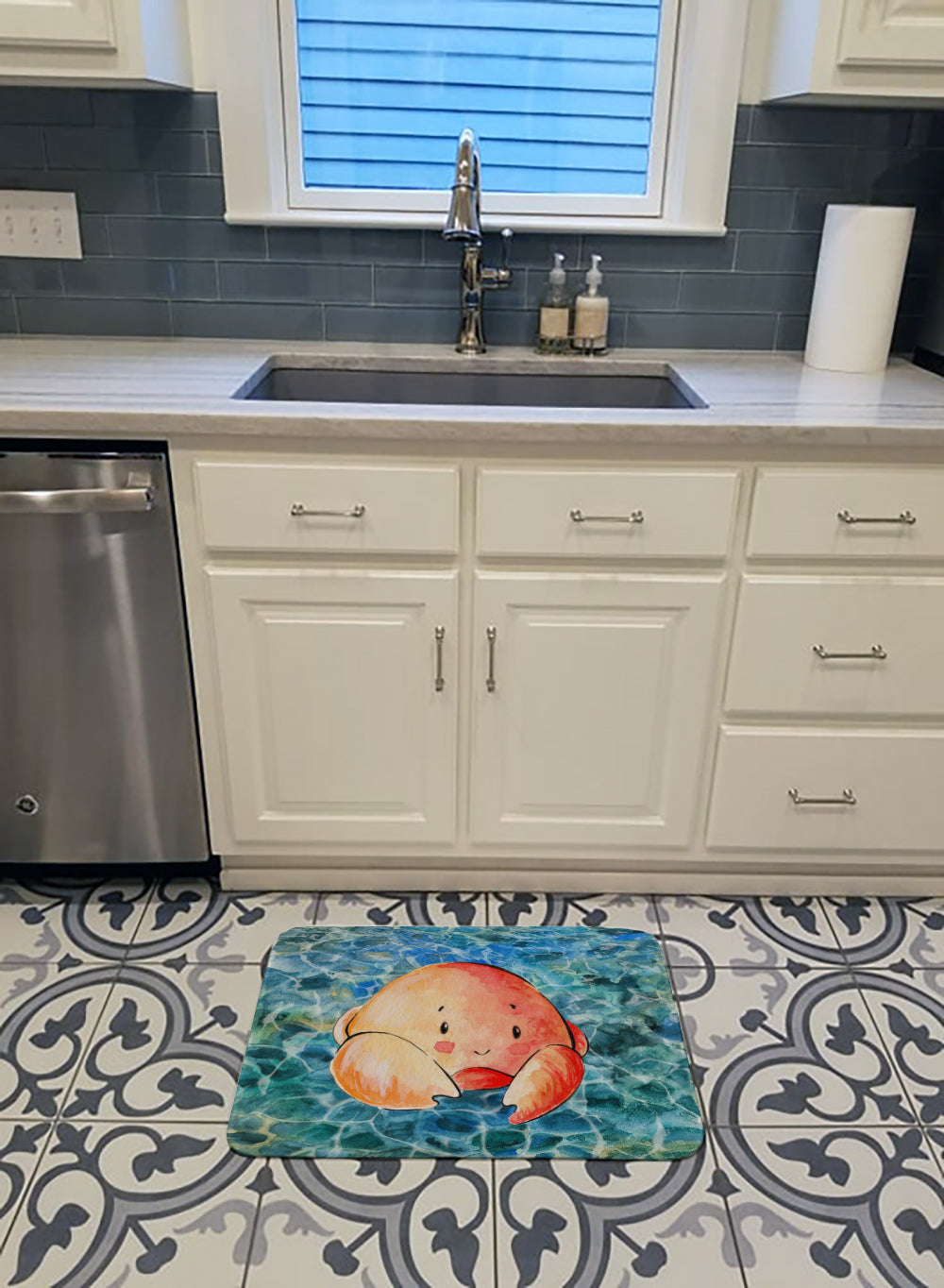 Crab Machine Washable Memory Foam Mat BB8523RUG - the-store.com