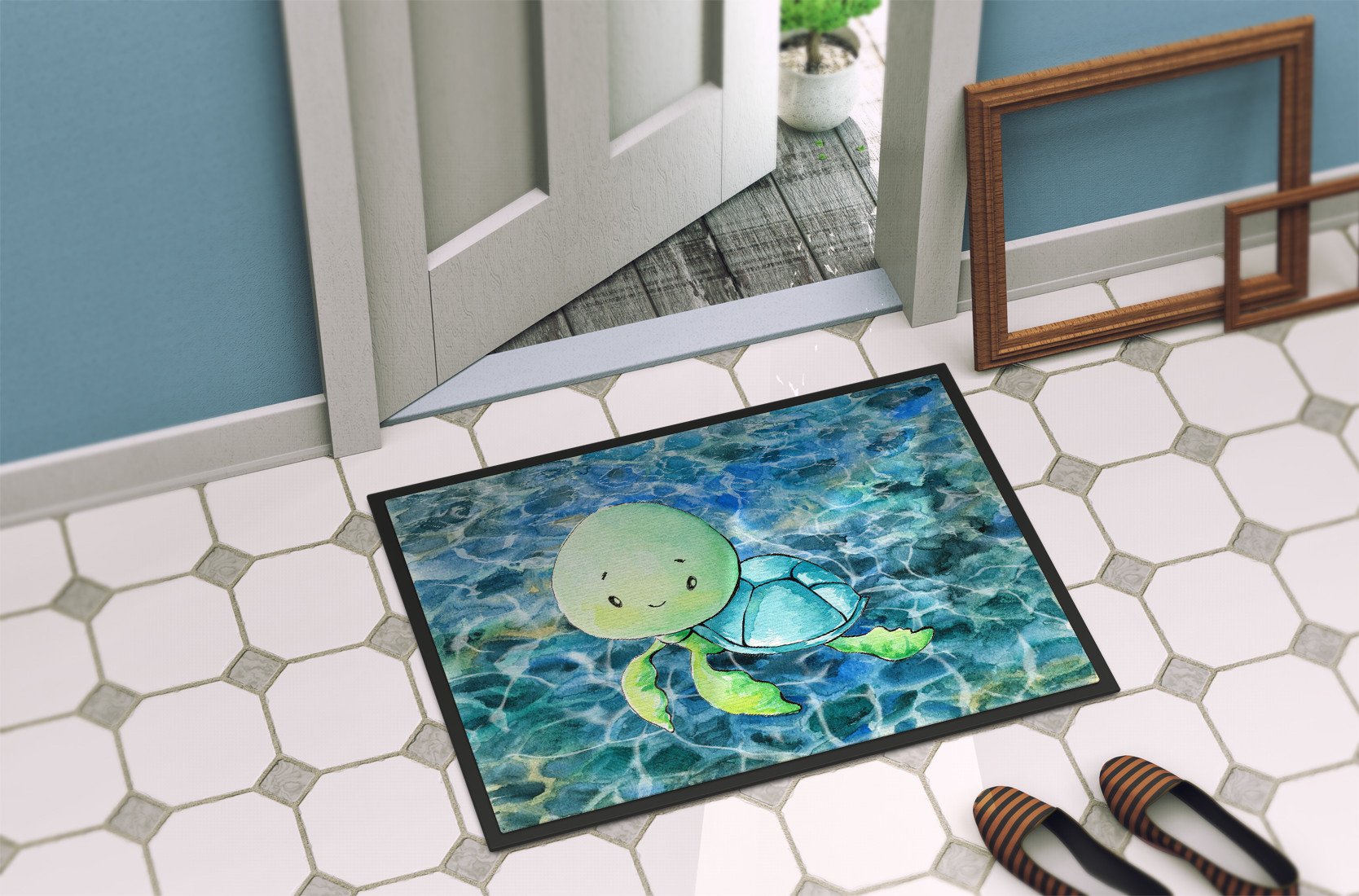 Sea Turtle Indoor or Outdoor Mat 24x36 BB8525JMAT by Caroline's Treasures