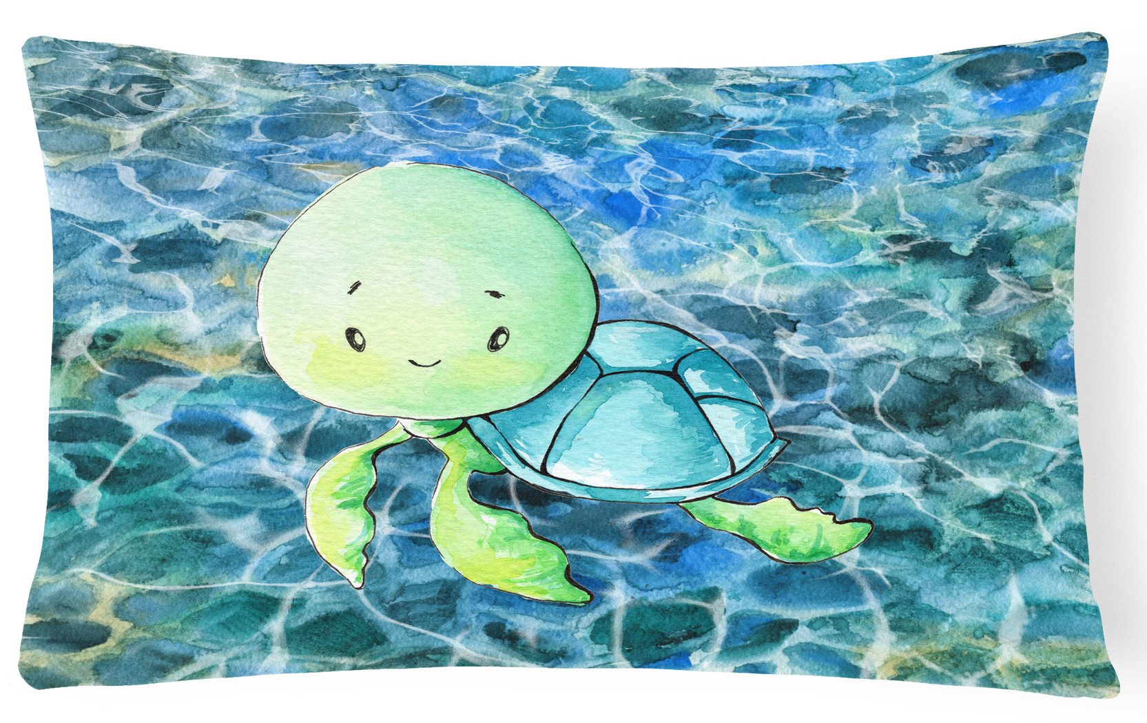 Sea Turtle Canvas Fabric Decorative Pillow BB8525PW1216 by Caroline's Treasures